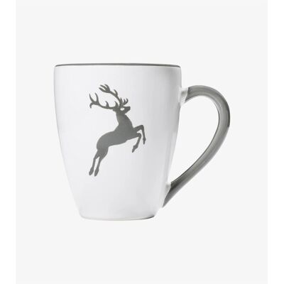 Gmundner Keramik, Tasse, Grauer Hirsch Frühstücksbecher Max (03 L) (300 ml) Gmundner Keramik, Tasse, Grauer Hirsch Frühstücksbecher Max (03 L) (300 ml)