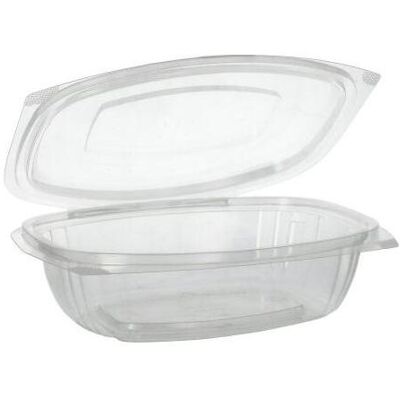 PAPSTAR Salatschalen To Go mit Klappdeckeln - 750 ml, glasklar, PLA PAPSTAR Salatschalen To Go mit Klappdeckeln - 750 ml, glasklar, PLA