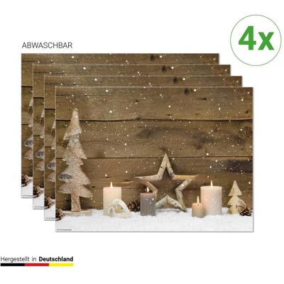 CoverYourDesk - Holz-Tablemat - Holz - Weihnachten - Tischset CoverYourDesk - Holz-Tablemat - Holz - Weihnachten - Tischset