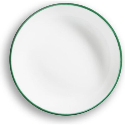 Gmundner Keramik Grüner Rand Suppenteller Cup (Ø 20cm), Teller, Grün Gmundner Keramik Grüner Rand Suppenteller Cup (Ø 20cm), Teller, Grün