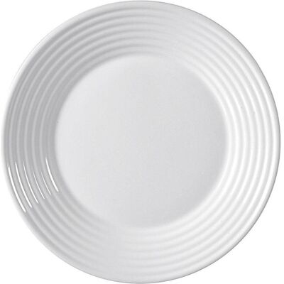 24x Luminarc Speiseteller Harena Glas Ø25cm weiss, Teller, Weiss 24x Luminarc Speiseteller Harena Glas Ø25cm weiss, Teller, Weiss