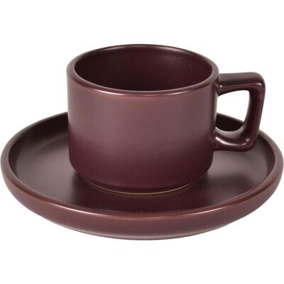 BerlingerHaus, Tasse, Design Espressotassen-Set aus Steingut, 4 Stück, bordeaux (100 ml, 4x) BerlingerHaus, Tasse, Design Espressotassen-Set aus Steingut, 4 Stück, bordeaux (100 ml, 4x)