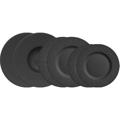 Villeroy & Boch Manufacture Rock Geschirrset - 6 Stück Villeroy & Boch Manufacture Rock Geschirrset - 6 Stück