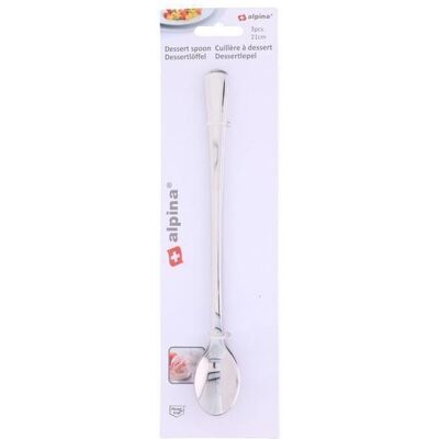 24x alpina Dessert spoon 3pcs 22cm 2,0mm, Besteck, Silber 24x alpina Dessert spoon 3pcs 22cm 2,0mm, Besteck, Silber