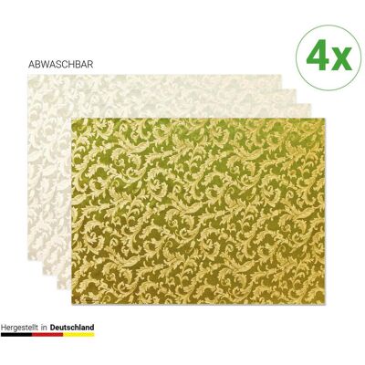 CoverYourDesk, Tischset, Tischset Goldenes Brokatmuster CoverYourDesk, Tischset, Tischset Goldenes Brokatmuster
