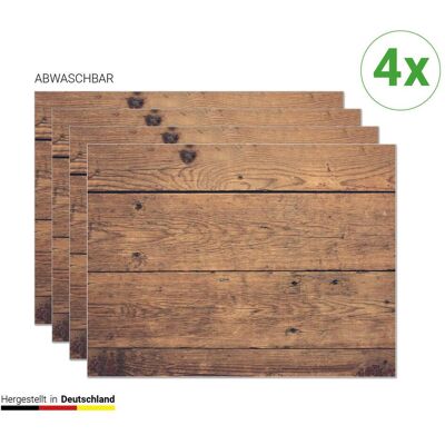 CoverYourDesk, Tischset, Tischset Holzoptik braun CoverYourDesk, Tischset, Tischset Holzoptik braun