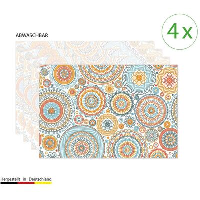 CoverYourDesk, Tischset, Tischset Mandala mit Kreisen CoverYourDesk, Tischset, Tischset Mandala mit Kreisen