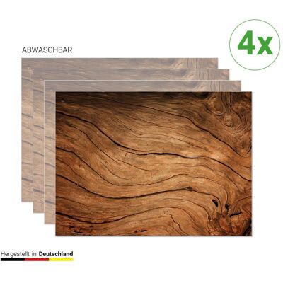 CoverYourDesk, Tischset, Tischset Rustikales Holz für Landhausromantik CoverYourDesk, Tischset, Tischset Rustikales Holz für Landhausromantik