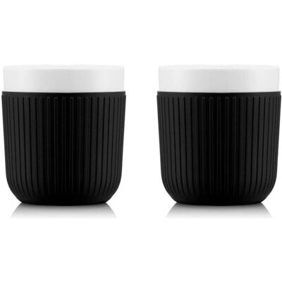 Bodum, Tasse, Becher Douro Porzellan mit Silikonhülle 2 Stück 0.2 l (200 ml, 2x) Bodum, Tasse, Becher Douro Porzellan mit Silikonhülle 2 Stück 0.2 l (200 ml, 2x)