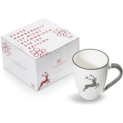 Gmundner Keramik, Tasse, Grauer Hirsch Frühstücksbecher Max (03 L) (300 ml) Gmundner Keramik, Tasse, Grauer Hirsch Frühstücksbecher Max (03 L) (300 ml)