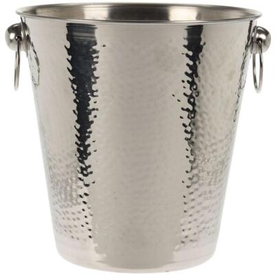 Koopman Champagnerkühler Edelstahl, silber, gehämmert, Flaschenkühler, Silber Koopman Champagnerkühler Edelstahl, silber, gehämmert, Flaschenkühler, Silber
