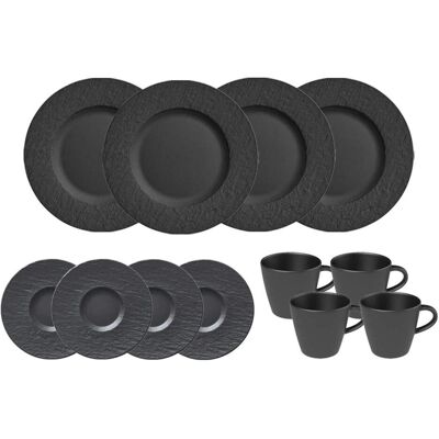 Villeroy & Boch Manufacture Rock Kaffeeservice - 12 Stück Villeroy & Boch Manufacture Rock Kaffeeservice - 12 Stück
