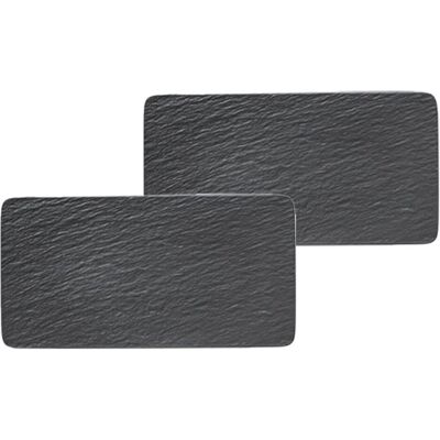 Villeroy & Boch - Manufacture Rock - Schwarz - Servierplatten Villeroy & Boch - Manufacture Rock - Schwarz - Servierplatten