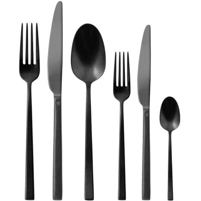 Rosenthal Besteck 36tlg.Vh. Rock Diamond Edelstahl/PVD 2Blac, Besteck, Schwarz Rosenthal Besteck 36tlg.Vh. Rock Diamond Edelstahl/PVD 2Blac, Besteck, Schwarz