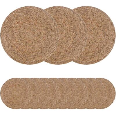 vidaXL Tischset, Korgeschirrunterlagen (30 cm) vidaXL Tischset, Korgeschirrunterlagen (30 cm)