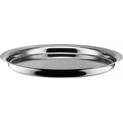 Alessi Serviergeschirr, Servierplatte KURU KURU silberfarben Alessi Serviergeschirr, Servierplatte KURU KURU silberfarben