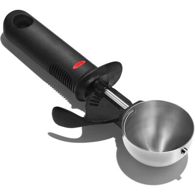 OXO Softworks Glace Löffel, Servierbesteck, Schwarz, Silber OXO Softworks Glace Löffel, Servierbesteck, Schwarz, Silber