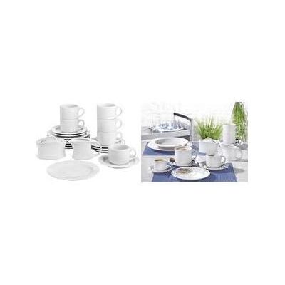 Esmeyer, Geschirrset, Kaffeeservice ADRINA, 20-teiliges Sparset aus Porzellan, spülmaschinengeeignet, Set bestehend aus: (20 Stk.) Esmeyer, Geschirrset, Kaffeeservice ADRINA, 20-teiliges Sparset aus Porzellan, spülmaschinengeeignet, Set bestehend aus: (20 Stk.)