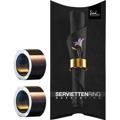 Eisch, Serviettenringe, 10 Carat Serviettenringe (2x) Eisch, Serviettenringe, 10 Carat Serviettenringe (2x)