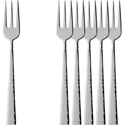 Villeroy & Boch Multipack Blacksmith Kuchengabel - 6 Stück, Besteck, Silber Villeroy & Boch Multipack Blacksmith Kuchengabel - 6 Stück, Besteck, Silber