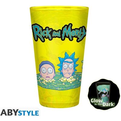 Abystyle Rick & Morty Geschenkset - XXL Glas Becher Untersetzer Abystyle Rick & Morty Geschenkset - XXL Glas Becher Untersetzer