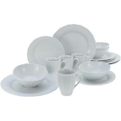 CreaTable Flora 16-tlg. Geschirr-Set - Landhausstil CreaTable Flora 16-tlg. Geschirr-Set - Landhausstil