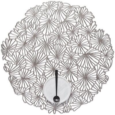 Chilewich, Tischset, Tischset Daisy Ø 38 cm, Silbergrau (1 Stk., 38 cm) Chilewich, Tischset, Tischset Daisy Ø 38 cm, Silbergrau (1 Stk., 38 cm)