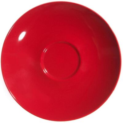 6x Flirt by R&B Kaffeeuntere 'Doppio', Teller, Rot 6x Flirt by R&B Kaffeeuntere 'Doppio', Teller, Rot