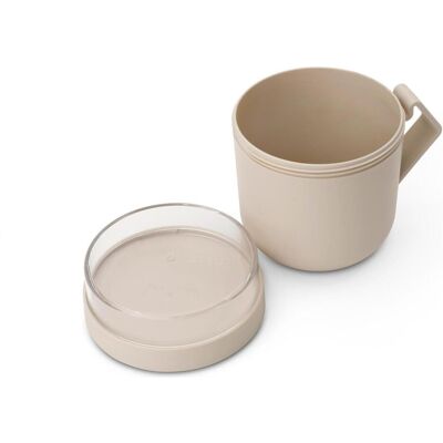 Brabantia Suppenbehälter Make & Take 600 ml, Beige, Lunchbox, Beige Brabantia Suppenbehälter Make & Take 600 ml, Beige, Lunchbox, Beige