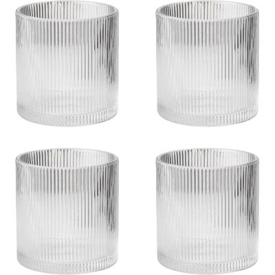 Stelton - Pilastro Low Ball Glass - Clear - 0.35 l - 4 Pcs, Trinkgläser, Transparent Stelton - Pilastro Low Ball Glass - Clear - 0.35 l - 4 Pcs, Trinkgläser, Transparent
