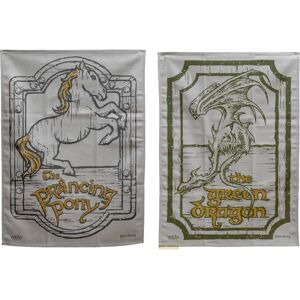 Weta Workshop, Geschirrtuch, Le Seigneur des Anneaux set de 2 torchons Green Dragon & Prancing Pony 69 cm (69 x 50 cm) Weta Workshop, Geschirrtuch, Le Seigneur des Anneaux set de 2 torchons Green Dragon & Prancing Pony 69 cm (69 x 50 cm)