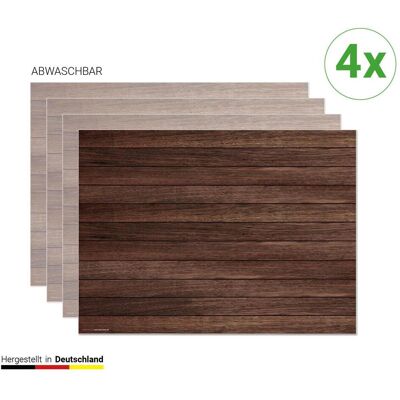 CoverYourDesk - Tischset Braune Holzbretter - Placemat CoverYourDesk - Tischset Braune Holzbretter - Placemat