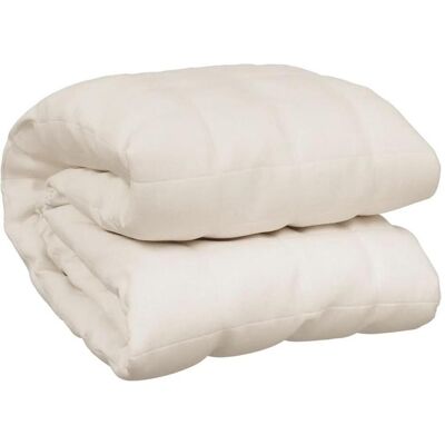 vidaXL Gewichtsdecke hellcreme 235x290 cm 15 kg Stoff (350769) vidaXL Gewichtsdecke hellcreme 235x290 cm 15 kg Stoff (350769)