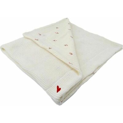 Domiva Doppeltes Gesicht Stillkissen - Reversibel, Weiche Grobstrick, Baumwollmuslin - 75x100cm Domiva Doppeltes Gesicht Stillkissen - Reversibel, Weiche Grobstrick, Baumwollmuslin - 75x100cm