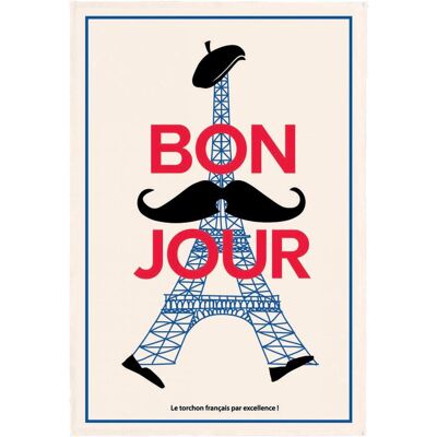 Winkler - Bonjour Baumwollgeschirrtuch - 48x72cm - Weiß Winkler - Bonjour Baumwollgeschirrtuch - 48x72cm - Weiß
