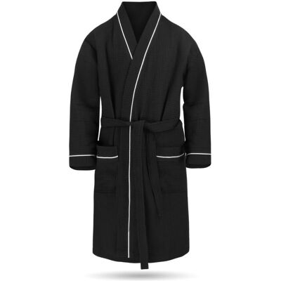 Normani, Bademantel, Herren Morgenmantel mit Waffel-Piqué Bali (48, S) Normani, Bademantel, Herren Morgenmantel mit Waffel-Piqué Bali (48, S)