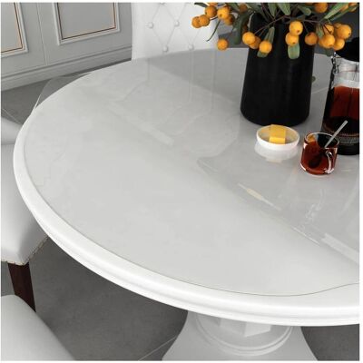 vidaXL Runder Transparent PVC Tischtuch - 60cm vidaXL Runder Transparent PVC Tischtuch - 60cm