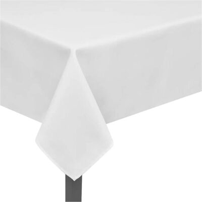 vidaXL 5 weiße Tischdecken - Tischdecken vidaXL 5 weiße Tischdecken - Tischdecken