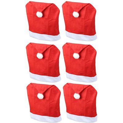 Novaliv, Möbelbezug + Möbelschutz, Weihnachten Stuhlhussen 6er Set I Rot I Nikolausmütze I Stuhlbezüge Esszimmer Weihnachtsdeko (62 x 50 x 62 cm) Novaliv, Möbelbezug + Möbelschutz, Weihnachten Stuhlhussen 6er Set I Rot I Nikolausmütze I Stuhlbezüge Esszimmer Weihnachtsdeko (62 x 50 x 62 cm)