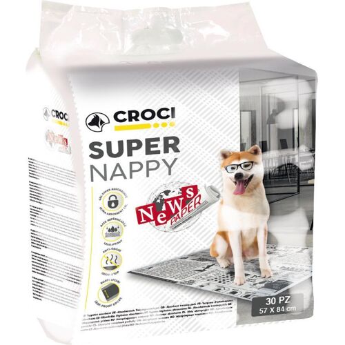 Croci SUPER WINDEL Neu Papier paklotai 57x84cm 30vnt (Hund), Tierpflegemittel
