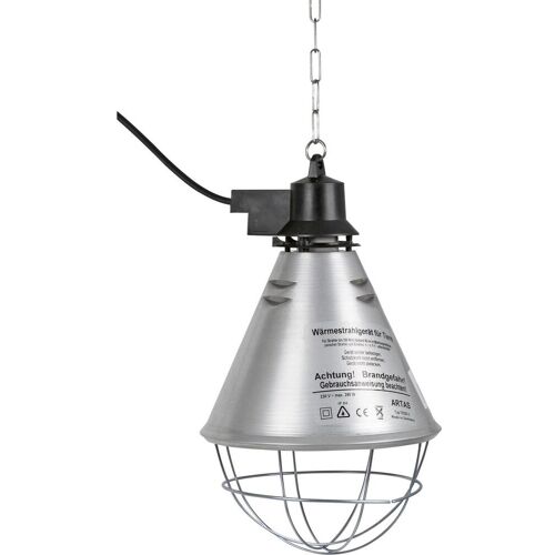 Kerbl, Infrarotlampe, Infrarot Wärmestrahler für Ferkel / Küken (ohne Lampe, Alu-Schirm? 21 cm, Kabel 2,5 m, inkl.