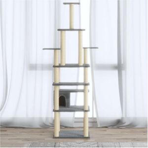 vidaXL Katzenbaum mit Sisalstämmen - 183cm Kletterturm vidaXL Katzenbaum mit Sisalstämmen - 183cm Kletterturm