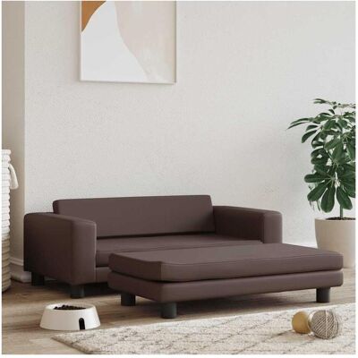 MaisonChic Hundebett mit Erweiterung - Langlebig, Braun, 100x50x30cm MaisonChic Hundebett mit Erweiterung - Langlebig, Braun, 100x50x30cm