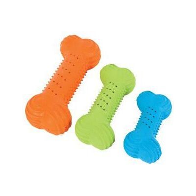 Zolux Crunchy bone rubber toy 17 cm, various colors (Kauspielzeug Hund), Hundespielzeug Zolux Crunchy bone rubber toy 17 cm, various colors (Kauspielzeug Hund), Hundespielzeug