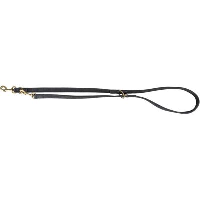 Trixie Pure adjustable lead, leather, S–M: 2 m/15 mm, black (Hund, Allgemein, Spazieren), Halsband + Leine Trixie Pure adjustable lead, leather, S–M: 2 m/15 mm, black (Hund, Allgemein, Spazieren), Halsband + Leine