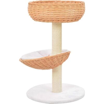 vidaXL Kratzbaum mit Weideholz und Sisal - Katzenbaum vidaXL Kratzbaum mit Weideholz und Sisal - Katzenbaum