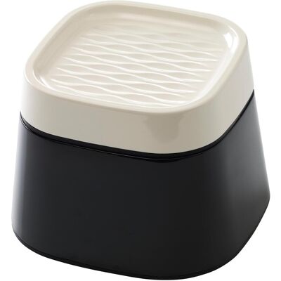 Savic Ergonomische Katzenfutter-Schüssel - Creme / Schwarz - 22x22x16cm Savic Ergonomische Katzenfutter-Schüssel - Creme / Schwarz - 22x22x16cm