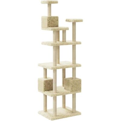 vidaXL Katzenturm mit Sisal Kratzsäulen 188cm vidaXL Katzenturm mit Sisal Kratzsäulen 188cm