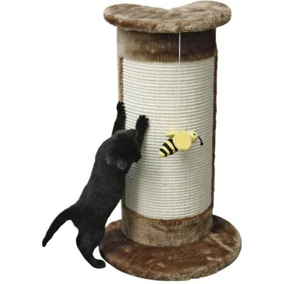 Kerbl Kratzsäule CORNER braun, 58cm mit Biene am Band (58 cm, Braun), Katzenbaum Kerbl Kratzsäule CORNER braun, 58cm mit Biene am Band (58 cm, Braun), Katzenbaum