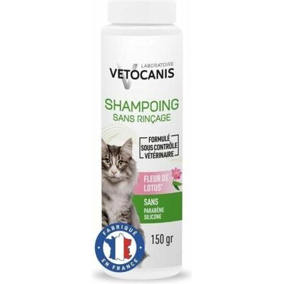 VETOCANIS Katzenshampoo - Trockenshampoo ohne Spülen - Weich & Leicht Parfümiert VETOCANIS Katzenshampoo - Trockenshampoo ohne Spülen - Weich & Leicht Parfümiert